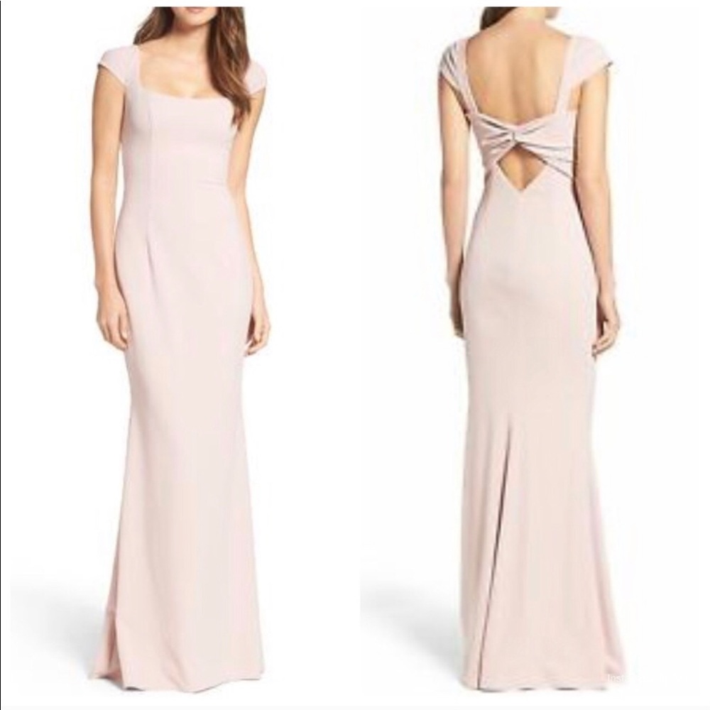 Katie May Georgie Crepe Dress Dusty Rose
